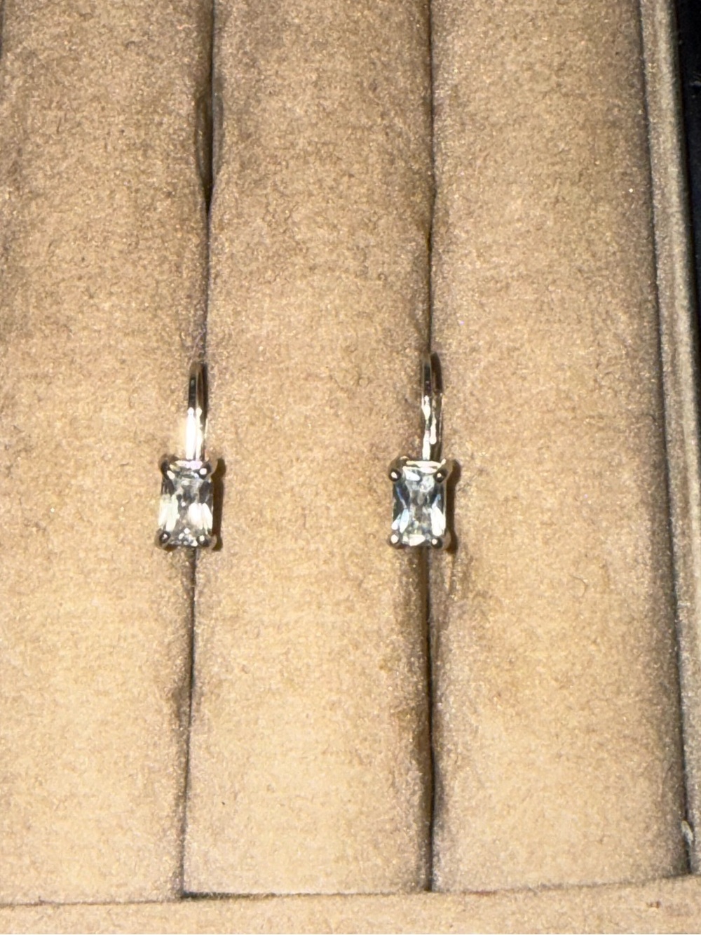 Sterling silver cubic zirconia earrings